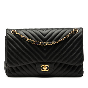 Pre-Loved Chanel Jumbo Classic Chevron Lambskin Double Flap